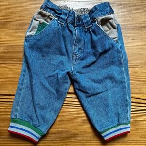 Fun Duds vintage color block jeans SIZE 12M